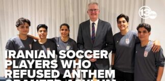 Iranian women's soccer players granted asylum in Australia