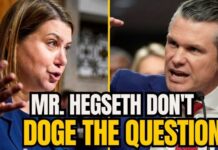Senator’s Claim: Wives Hiding Votes Sen. Slotkin DESTROYS Hegseth After He Dodges Ballot Seizure Question