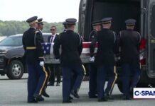 Coffins Land, Washington Spins President Trump Attends Dignified Transfer Ceremony