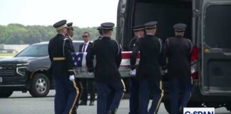President Trump Attends Dignified Transfer Ceremony