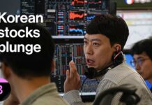 Korean Stocks Plunge 9% on Chip Selloff