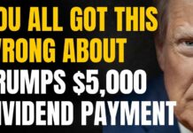 You Were All WRONG About Trump's 5,000 Dividend